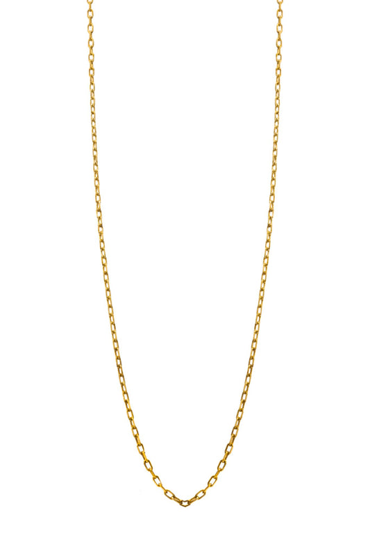 Cadena de oro solido de 10 kilates con un estilo de eslabón cuadrado .png