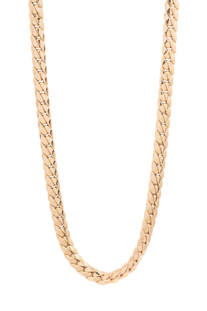 Cadena de oro sólido en 10 kilates con eslabón cubano cerrado liso de 0.5 mm..png