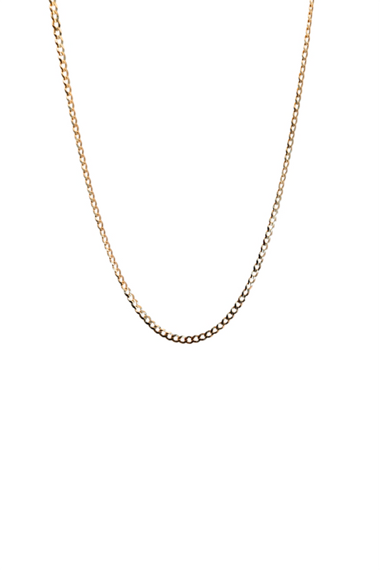 Cadena de oro sólido en 10 kilates con eslabón cubano grosor 0.4 mm..png