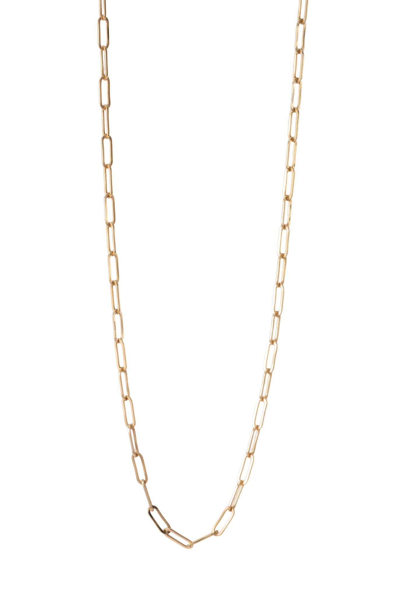 Cadena de oro sólido en 10 kilates con eslabón rectangular ultra fino corta..png
