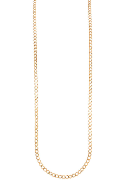 Cadena de oro sólido en 10 kilates con tejido circular liso grosor 0.4mm..png