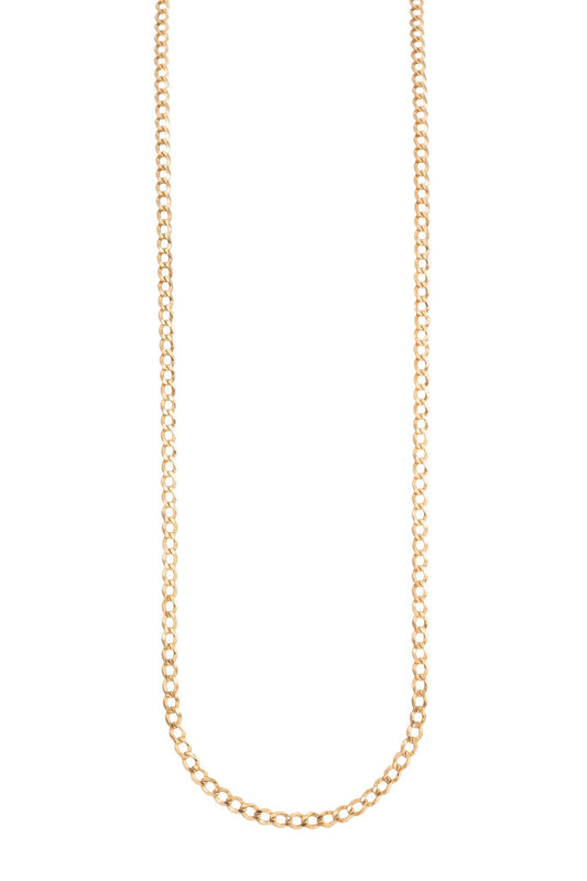 Cadena de oro sólido en 10 kilates con tejido circular liso grosor 0.4mm..png