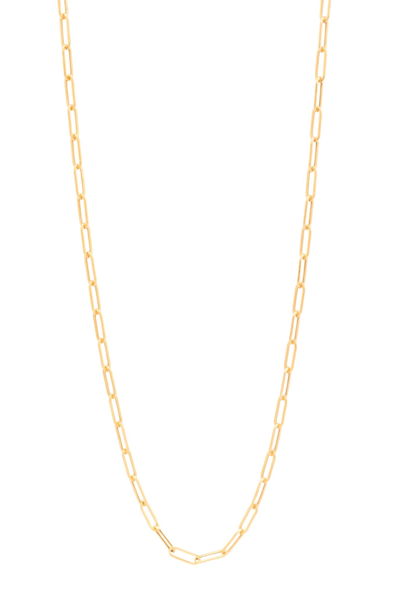 Cadena de oro sólido en 10 kilates, eslabón rectangular mediano..png