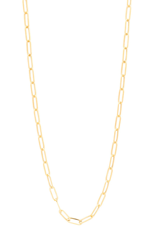 Cadena de oro sólido en 10 kilates, eslabón rectangular mediano..png