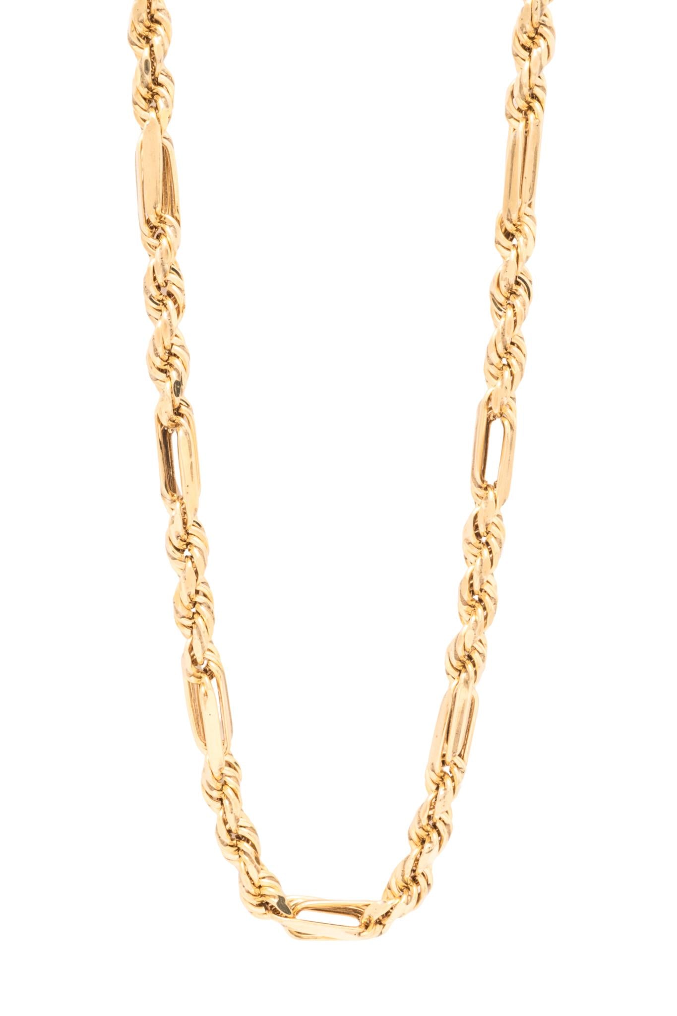 Cadena de oro sólido en 10 kilates, estilo torzal y torzal abierto formando óvalo..png