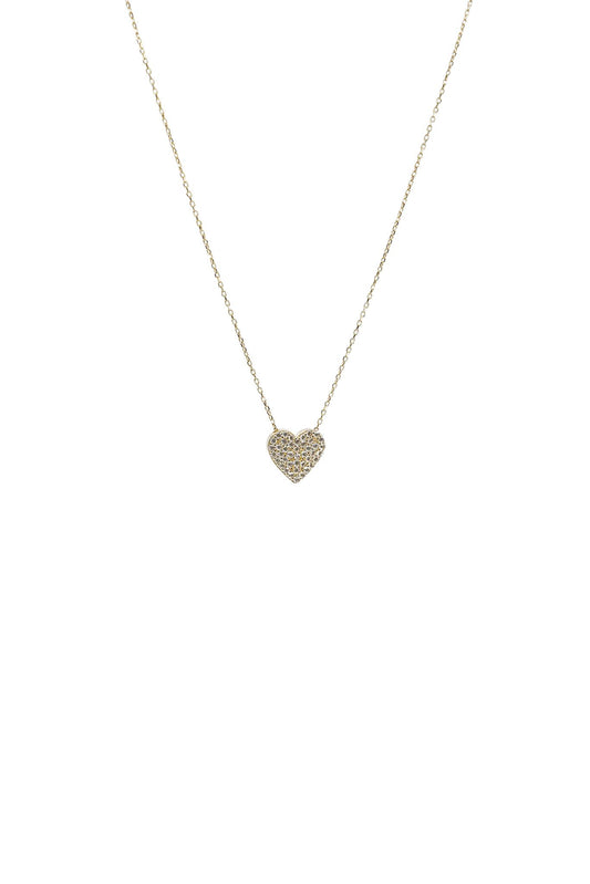 Collar de oro solido de 10 kilates con un corazon con zirconias.png