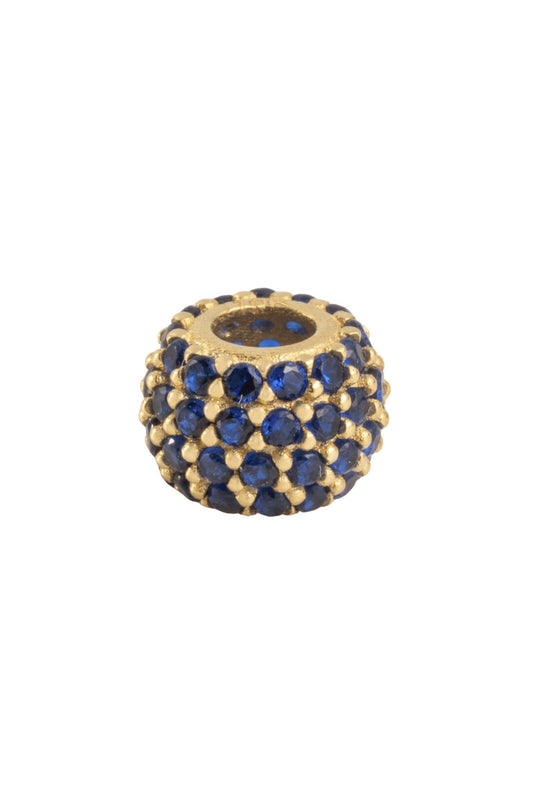 Dije 10 kilates, bola tupida con zirconias azul rey..png
