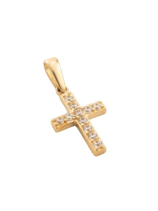 Dije 10 kilates cruz de zirconias chicas.png