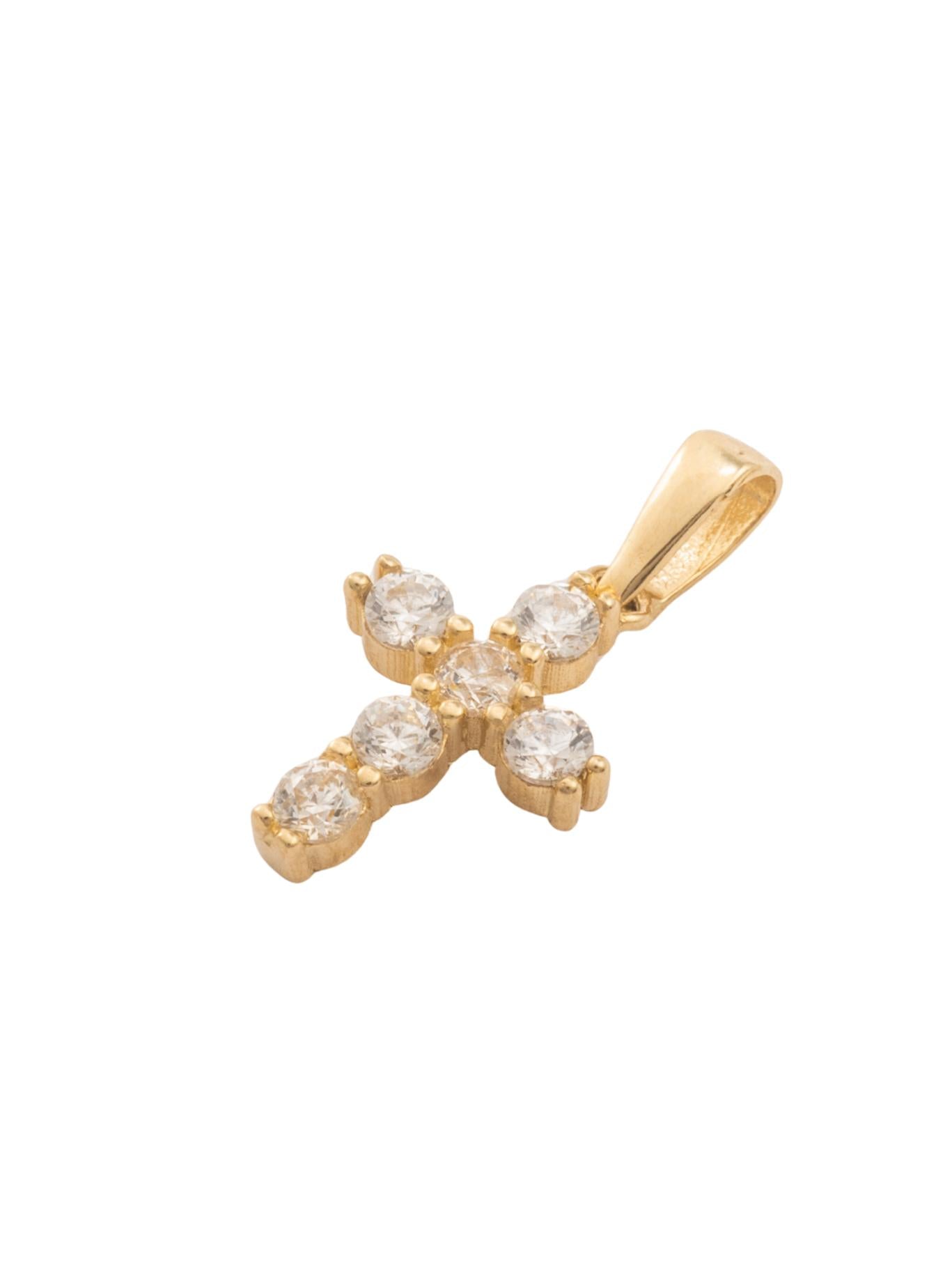 Dije 10 kilates cruz de zirconias de uñas.png