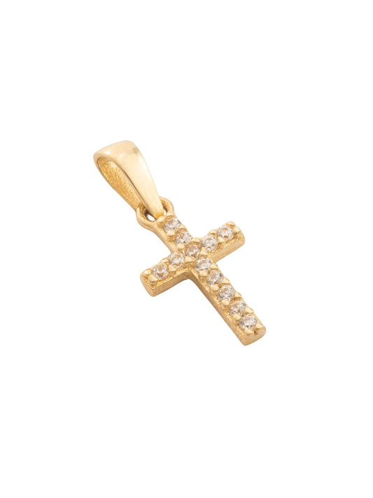 Dije 10 kilates cruz de zirconias minis.png
