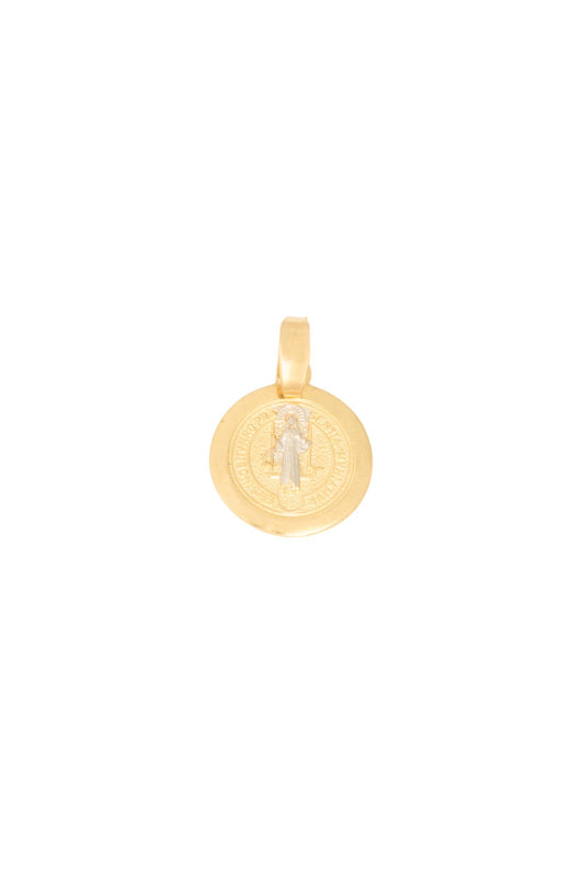 Dije 10 kilates medalla San Benito oro blanco chica..png