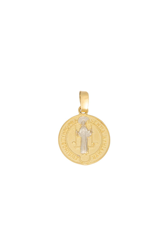 Dije 10 kilates medalla San Benito oro blanco mediana..png