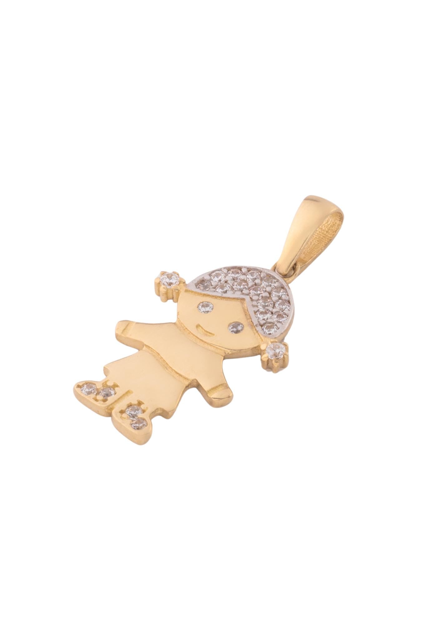 Dije de oro solido en 10 kilates con forma de niña en la parte del pelo repleto de zirconia.png