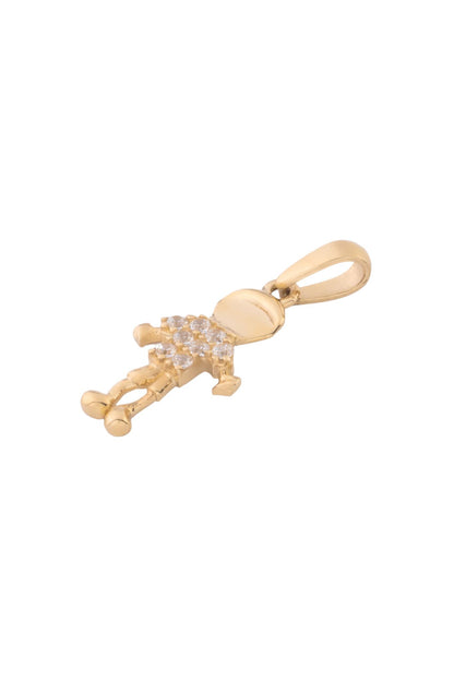 Dije de oro solido en 10 kilates con forma de niño y en la parte del cuarto repleto de zirconia.png