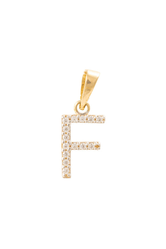 Dije de oro sólido en 10 kilates con la letra "E" con zirconia.png