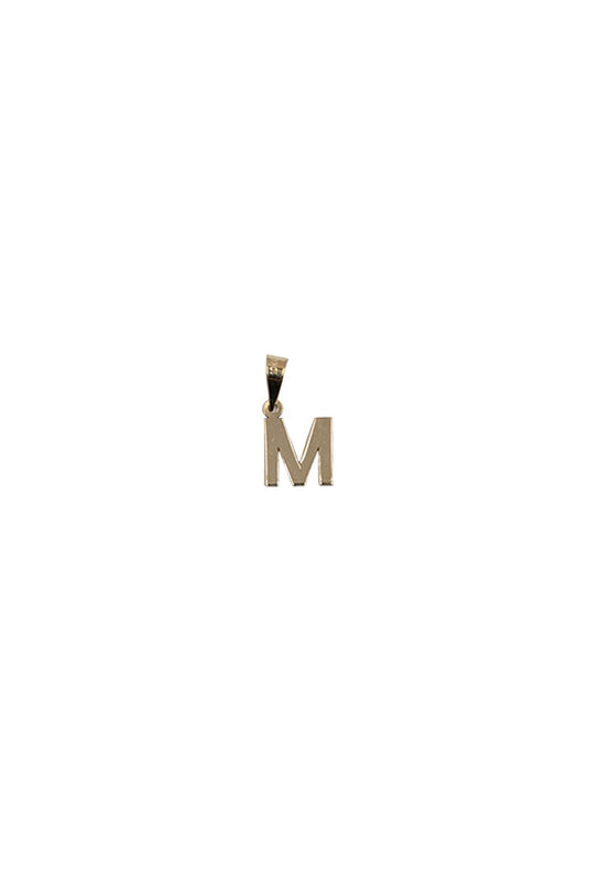 Dije inicial de oro sólido en 10 kilates con "M".png