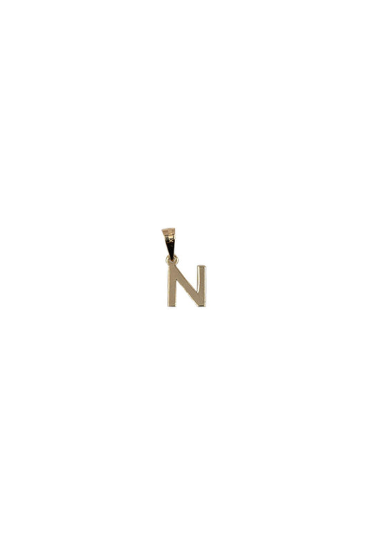 Dije inicial de oro sólido en 10 kilates con "N".png