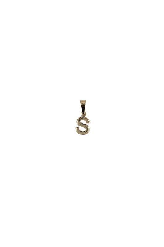 Dije inicial de oro sólido en 10 kilates con "S".png