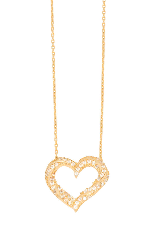 Gargantilla 10 kilates dije corazón y contorno de zirconias..png