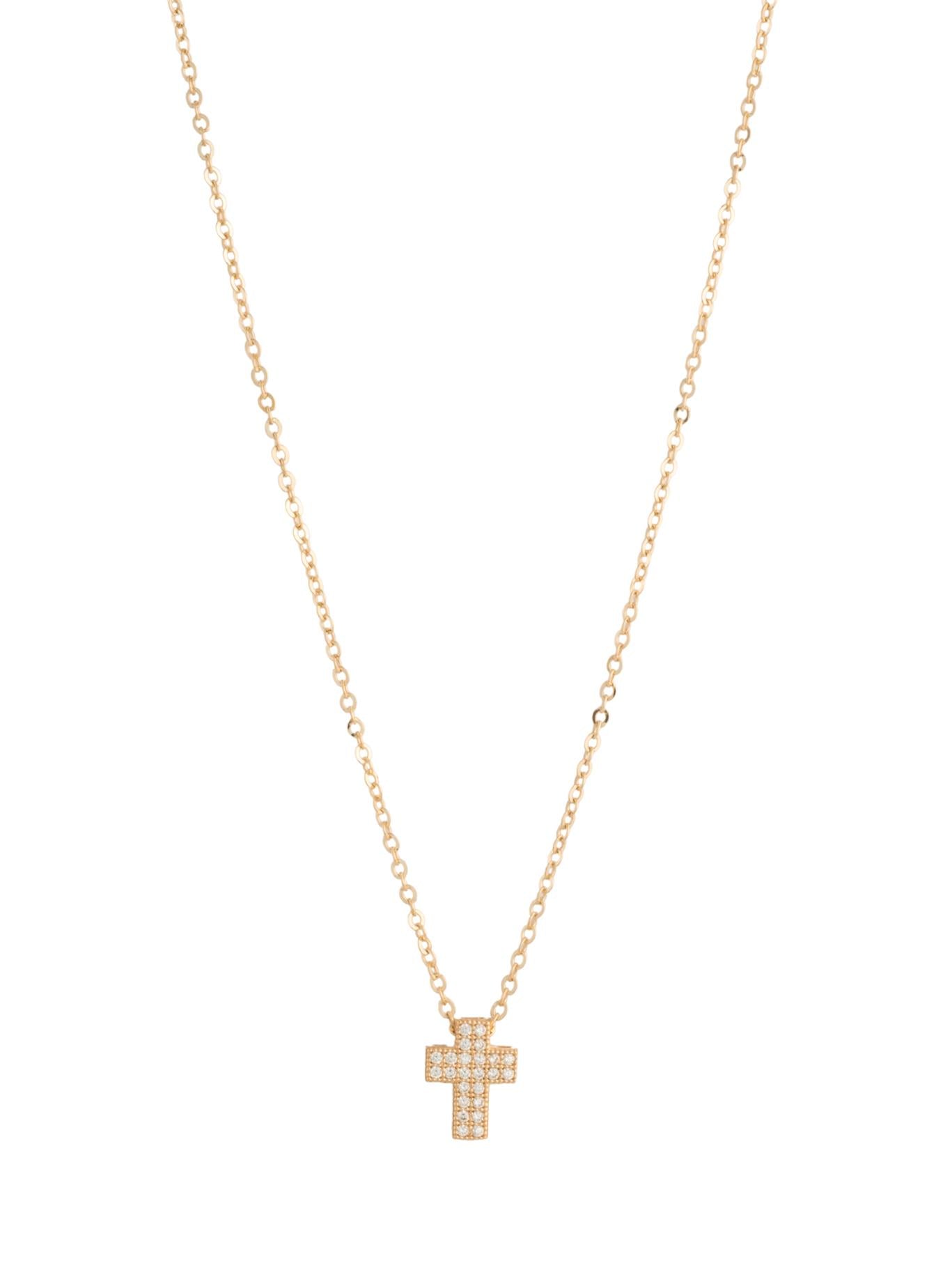 Gargantilla 10 kilates dije de cruz de zirconia en doble churumbela.png