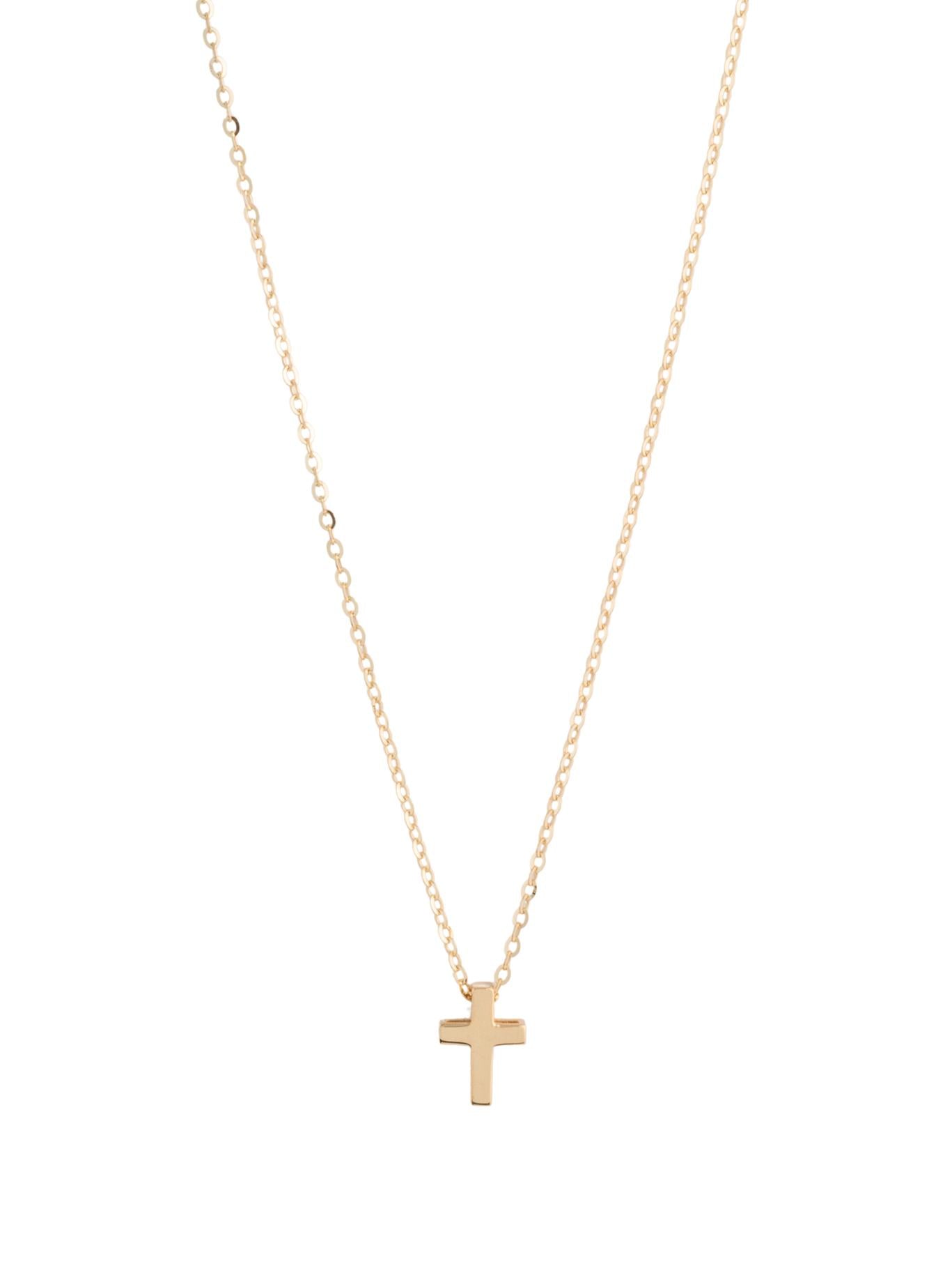 Gargantilla 10 kilates dije de cruz lisa chica.png