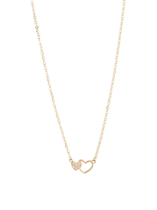 Gargantilla 10 kilates dije de doble corazón, hueco liso y chico zirconias.png