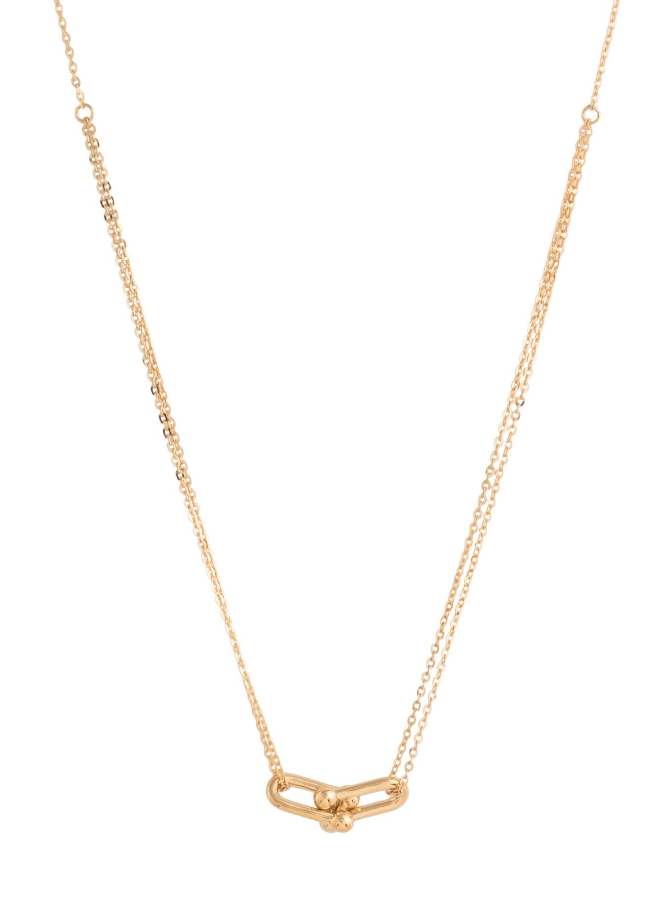 Gargantilla 10 kilates dije de eslabones tiffany en horizontal y cadena doble.png