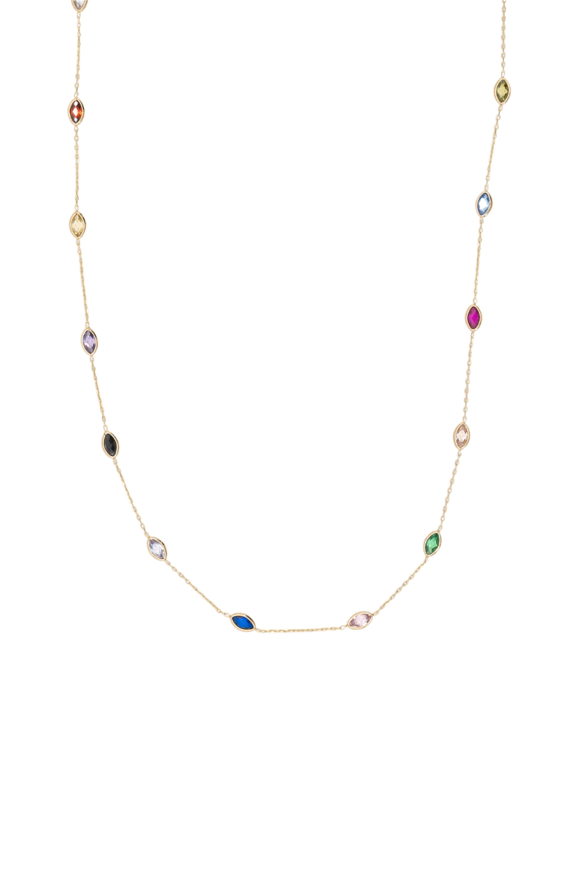 Gargantilla 10 kilates dijes de semillas zirconias de colores..png