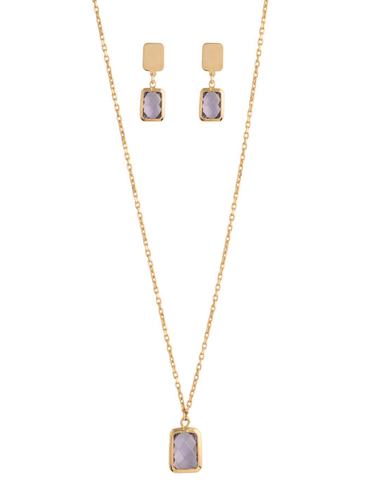 Gargantilla 10 kilates piedra lila y aretes piedra lila.png