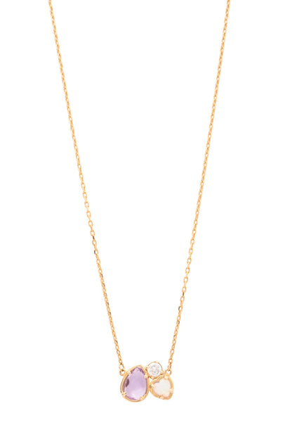 Gargantilla 10 kilates tres piedras: una zirconia estilo uva, un corazón en ópalo y una zirconia blanca.png