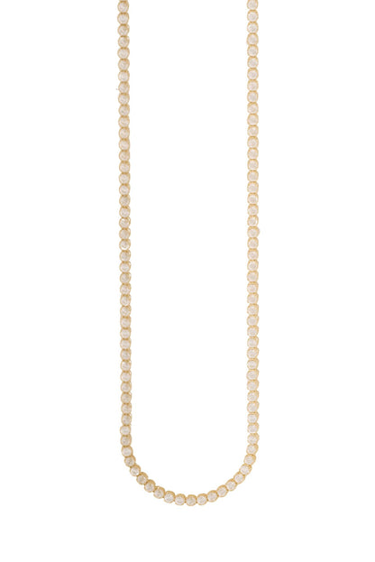 Gargantilla 10 kilates, zirconias blancas en tenis, oro amarillo..png