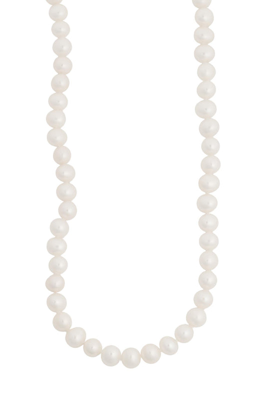 Gargantilla 14K con perlas cultivadas y broche de semilla en oro blanco..png