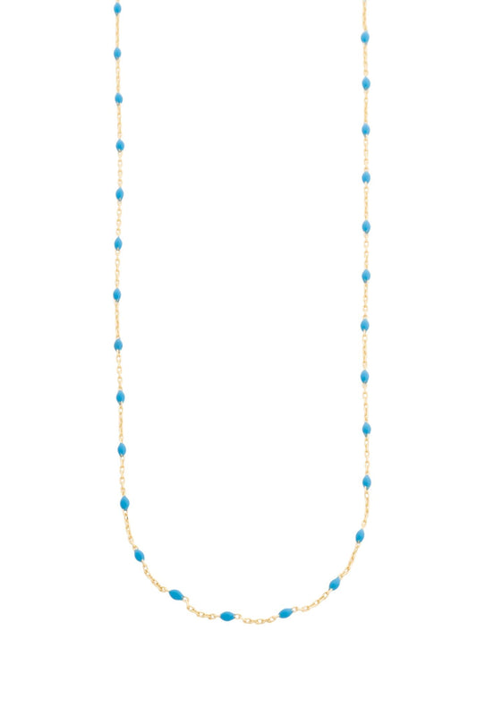 Gargantilla en 10 kilates con bolitas esmaltadas azules.png