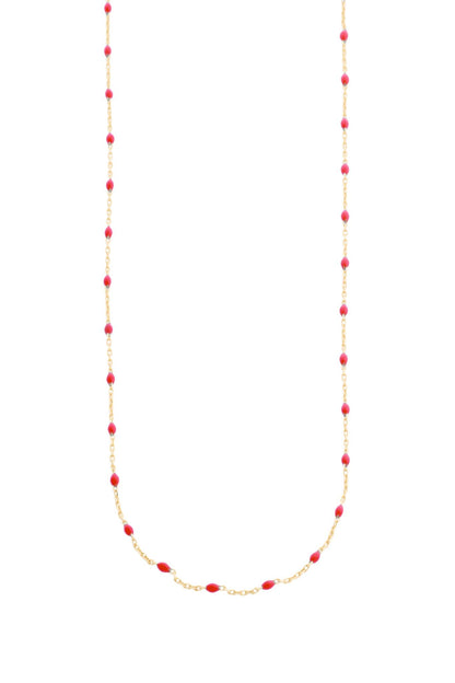 Gargantilla en 10 kilates con bolitas esmaltadas rojas.png