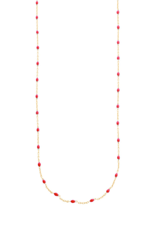 Gargantilla en 10 kilates con bolitas esmaltadas rojas.png