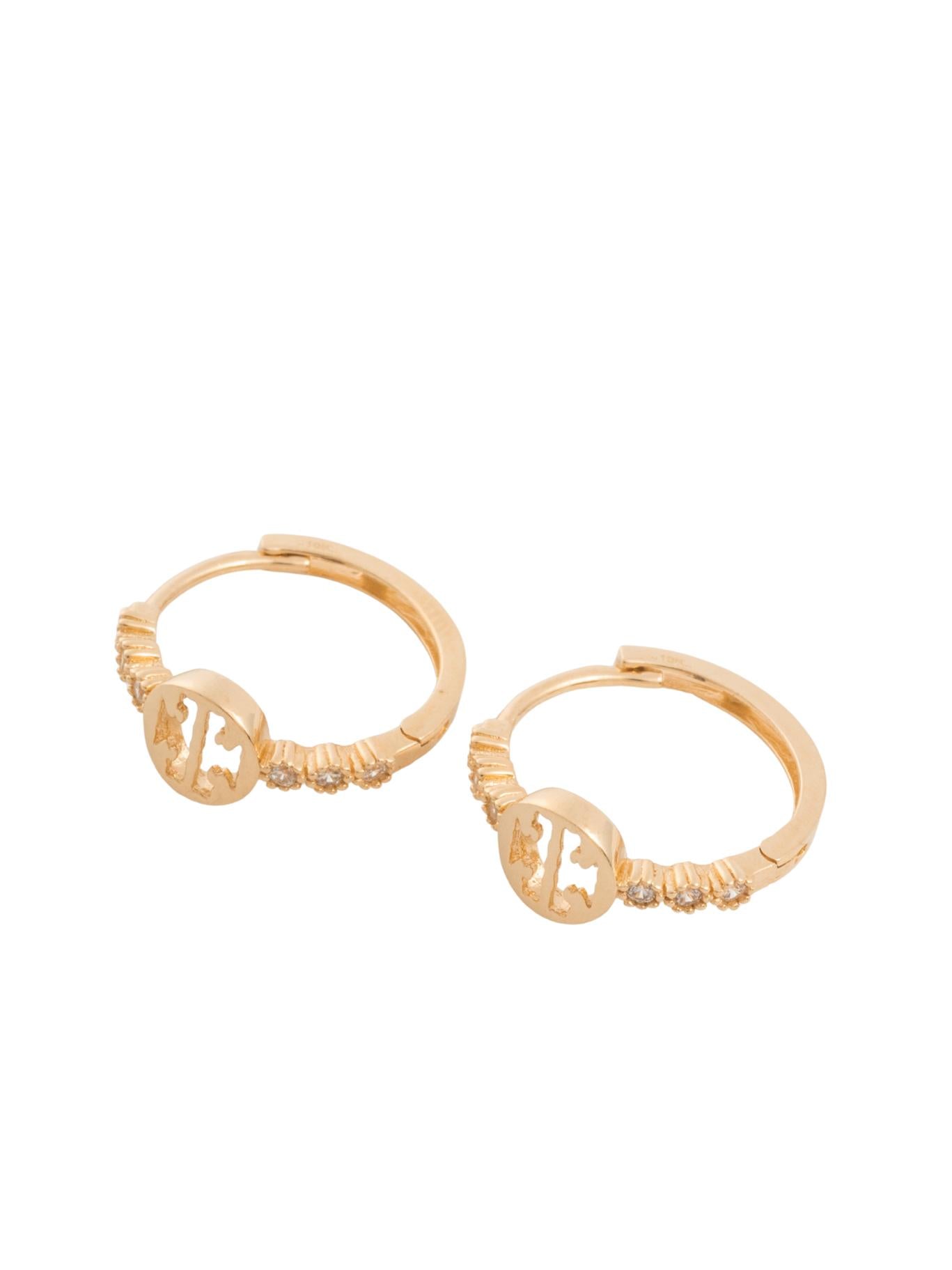 Huggie 10 kilates centro sello hueco y laterales zirconias grandes.png