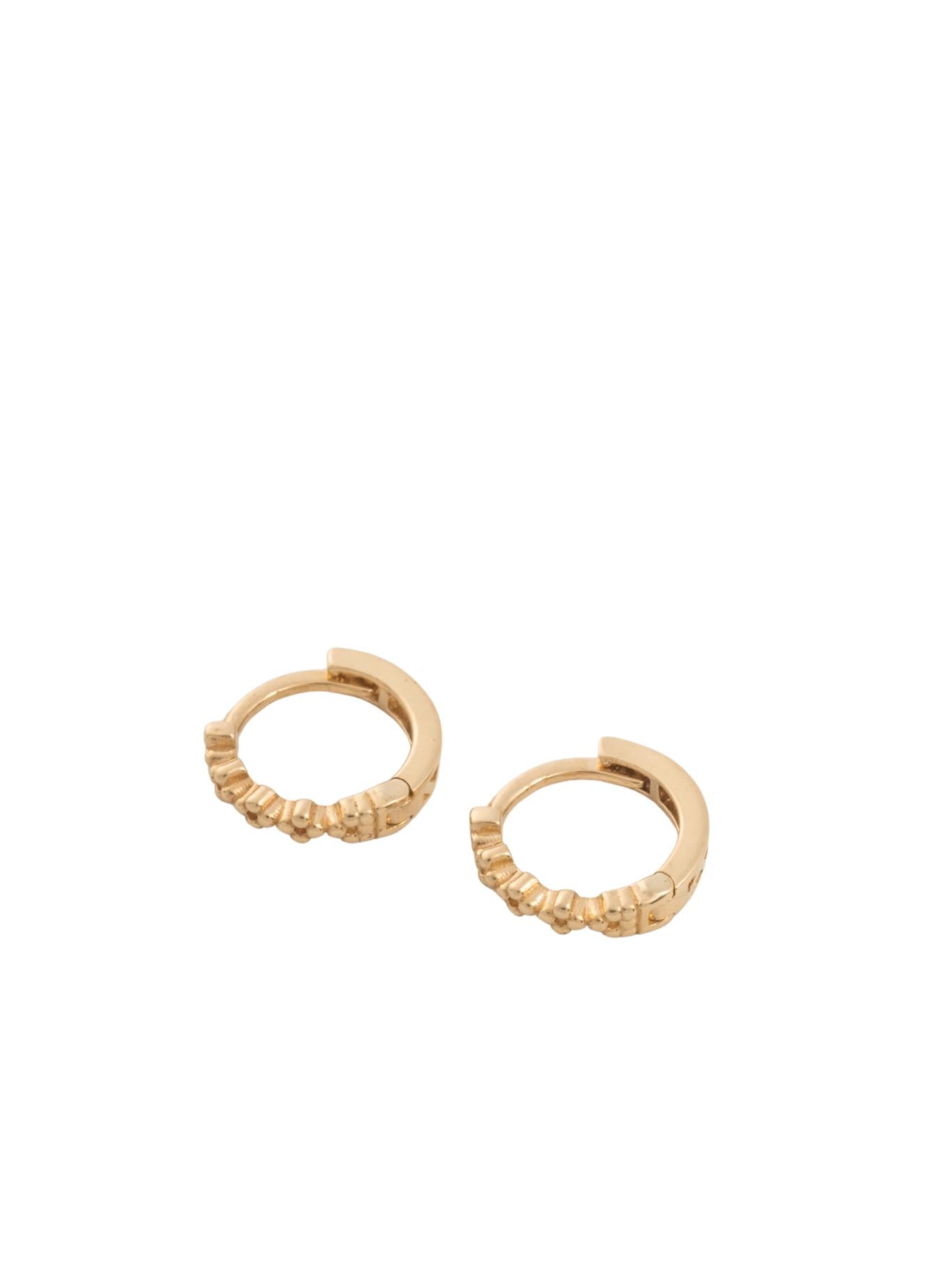 Huggie 10 kilates forma de bolitas lisas minis.png