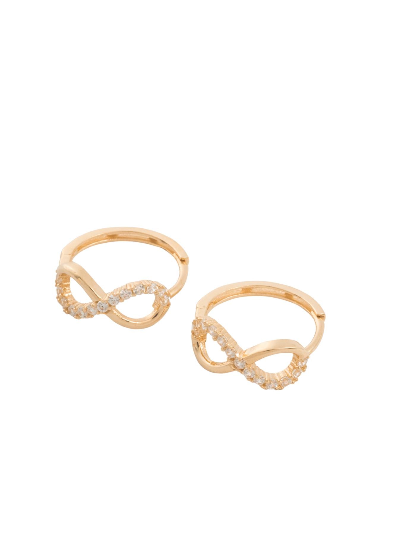 Huggie 10 kilates infinito mitad liso mitad zirconias.png