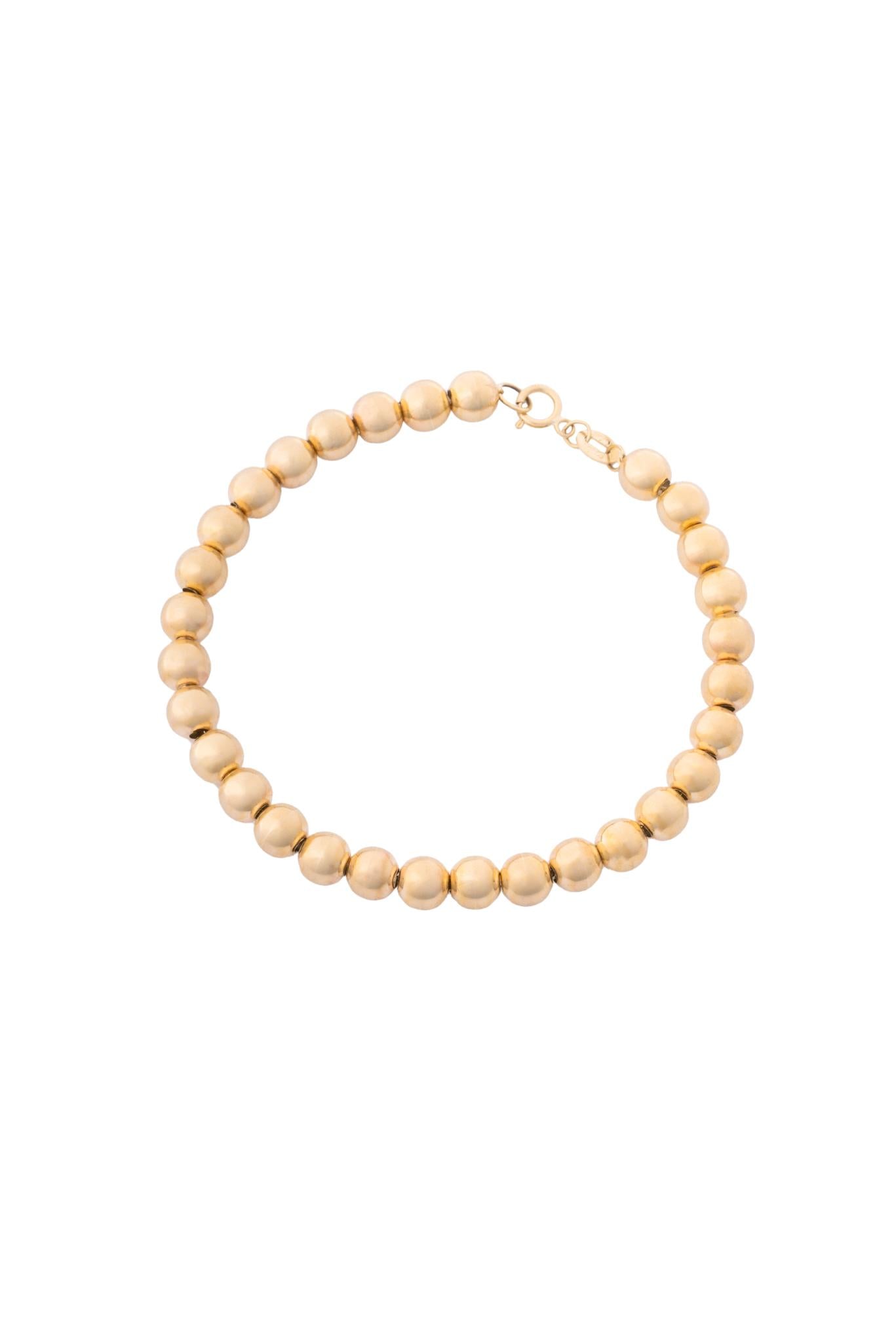 Pulsera 10K con bolitas lisas grandes..png