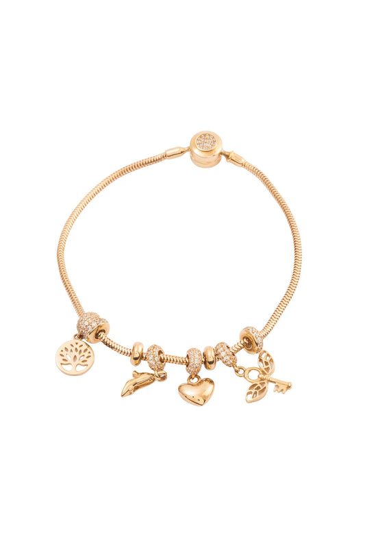 Pulsera 10 kilates con dijes charms variados y broche de zirconias con bisel..png