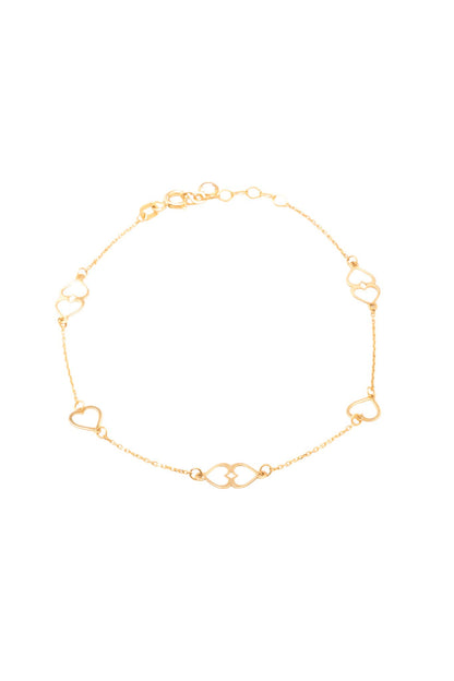 Pulsera 10 kilates silueta de corazones..png