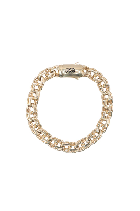 Pulsera  10 kilates tejido de eslabones dobles enlazados..png