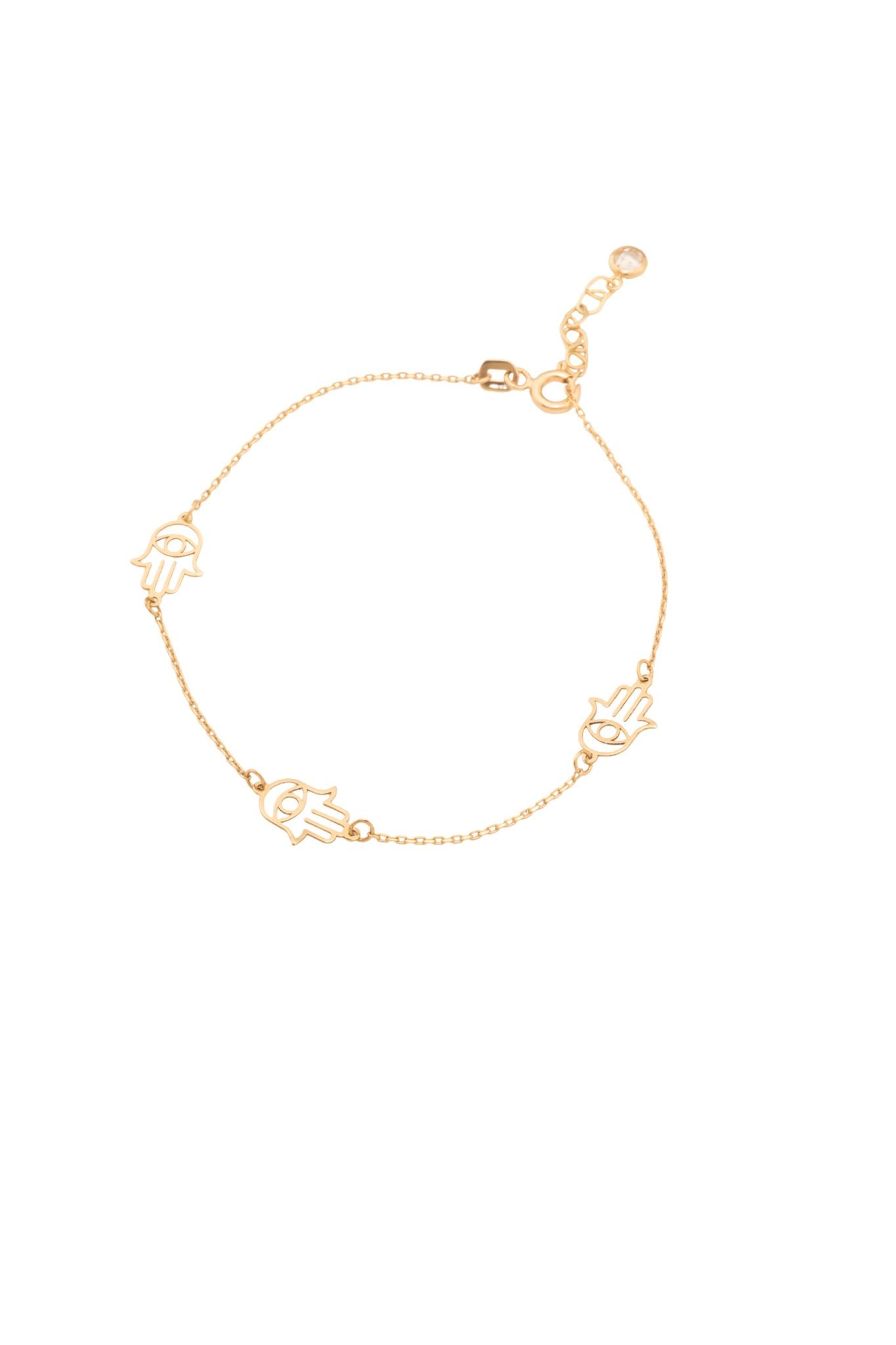 Pulsera 10 kilates tres siluetas de mano de fátima.png