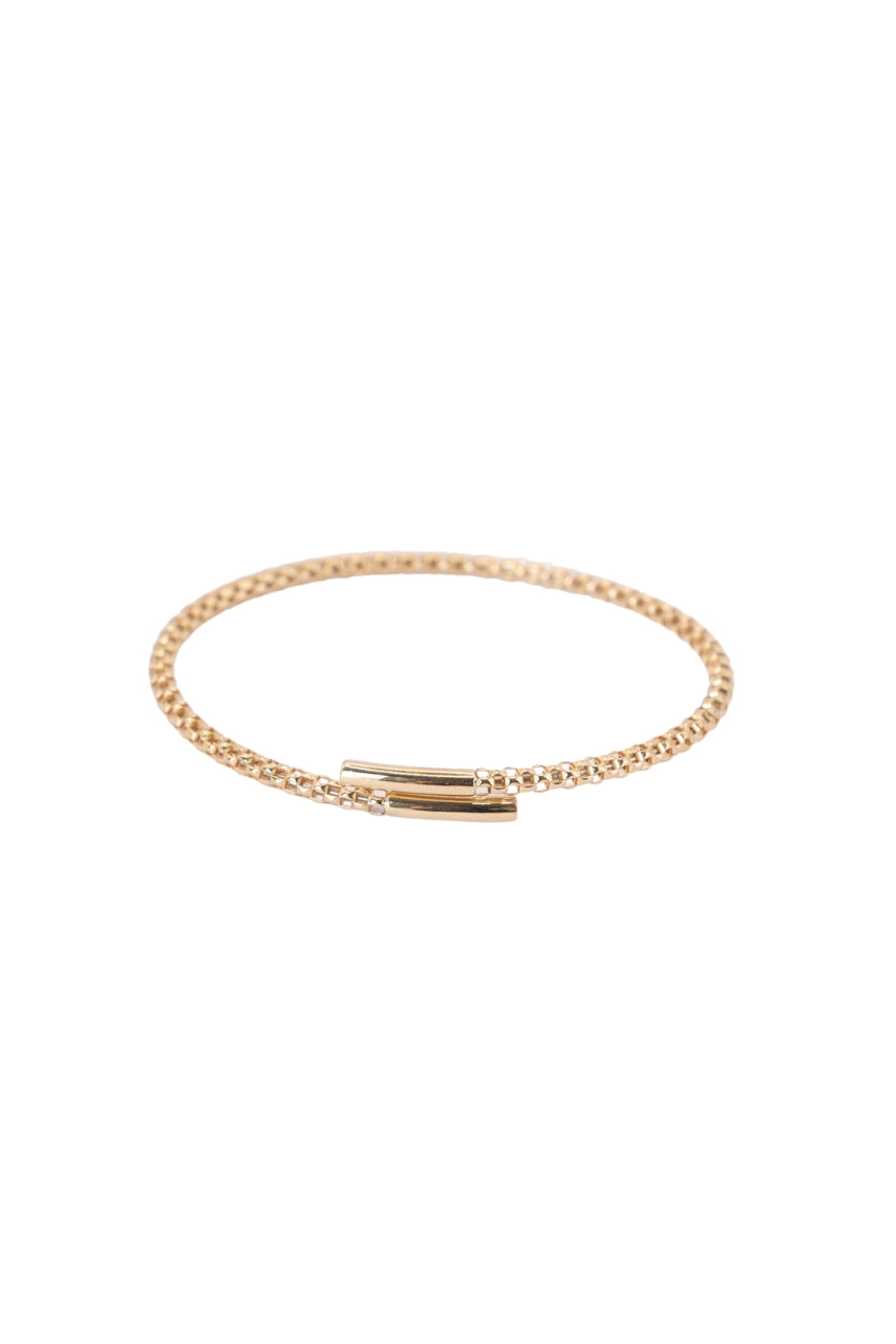 Pulsera aro 14 kilates puntas lisas y brazo de formas cuadros huecos y lisos..png