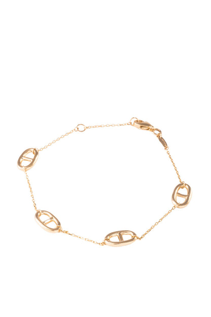 Pulsera de oro sólido en 10 kilates con dijes de eslabones tiffany separados..png