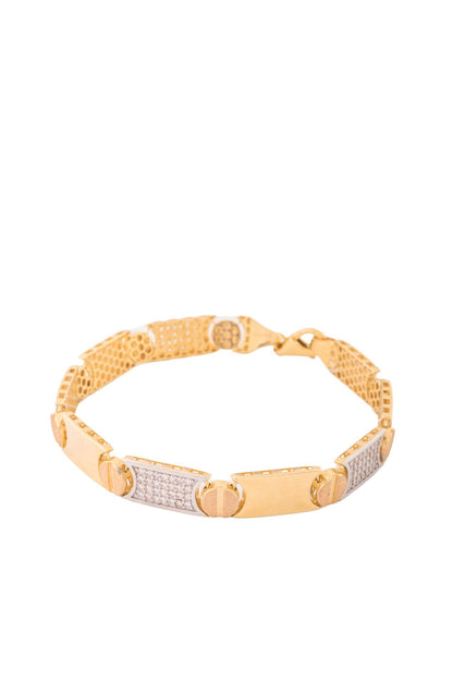 Pulsera de oro sólido en 10 kilates con eslabón rectangular liso oro amarillo.png