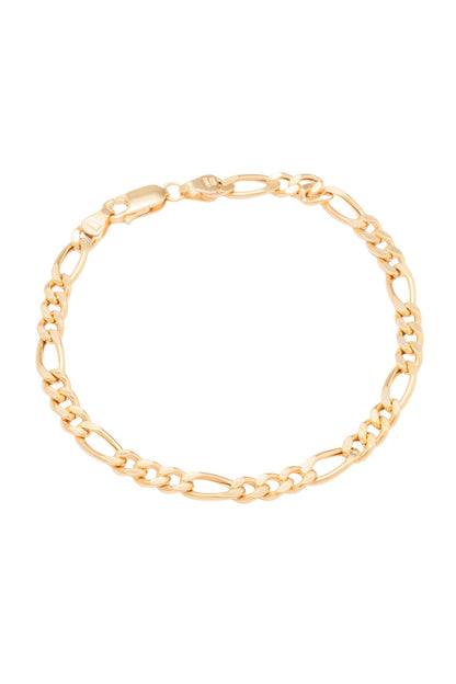 Pulsera de oro sólido en 10 kilates con tres y una grande.png