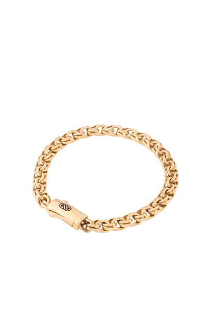 Pulsera de oro sólido en 10 kilates tejido chino oro amarillo..png