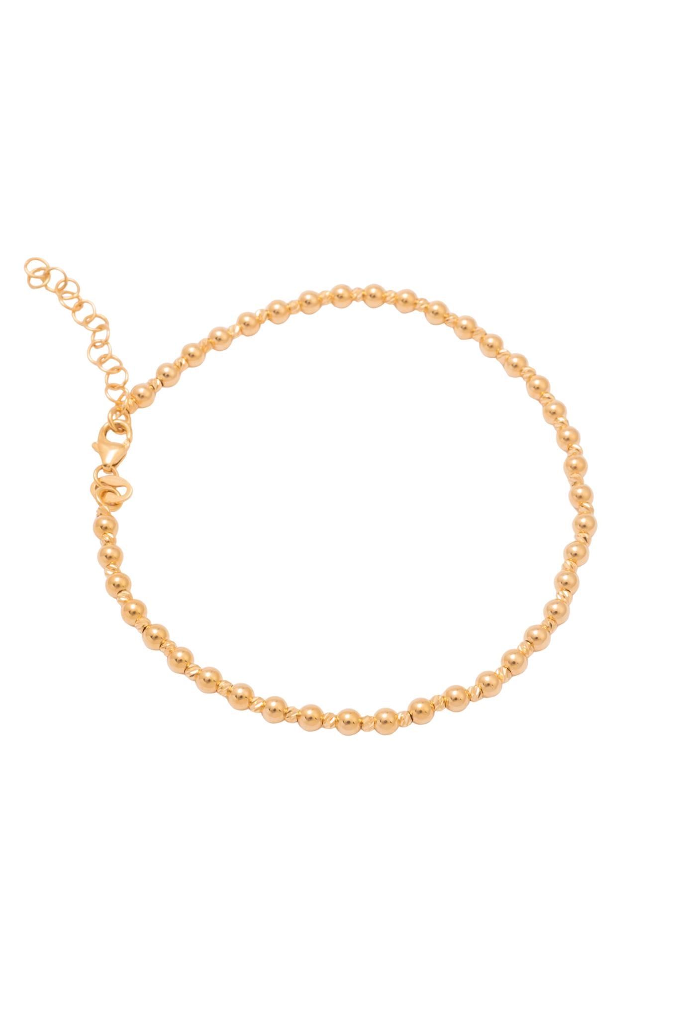 Pulsera de oro sólido en 14 kilates con bolitas lisas pegadas chicas..png