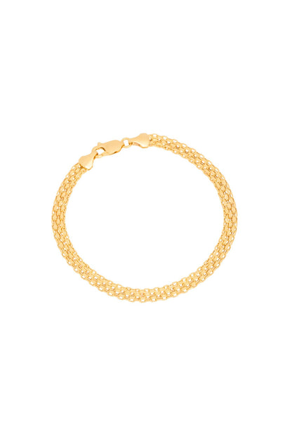 Pulsera de oro sólido en 14 kilates con tejido de triple línea .png